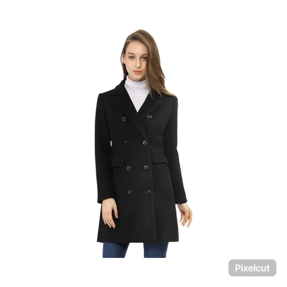 1NWOT Size Medium Allegra K Winter Black Coat